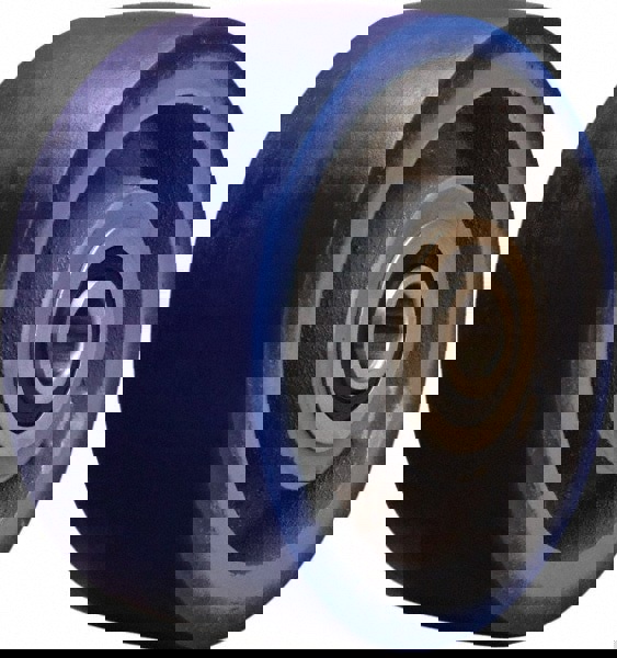 Caster Wheel: Polyurethane Mold-On to Cast Iron Center, 3