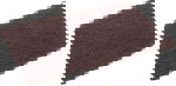 Hand Sanding Pad: Non-Woven, Aluminum Oxide, Fine Grade, Brown