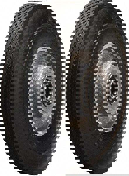 Caster Wheel: Rubber on Aluminum, 0.5