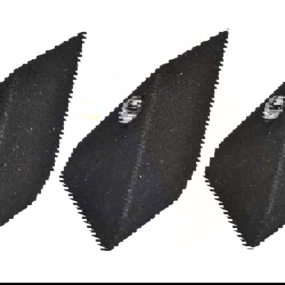 Recycled Rubber Wheel Chock: 5-1/4