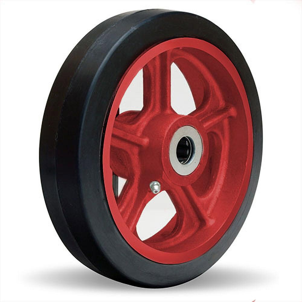 Caster Wheel: Rubber on Cast Iron, 0.75