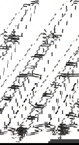Steel Rolling Ladder: 10 Step