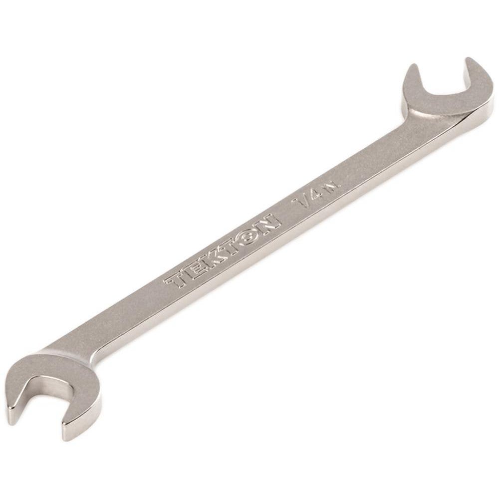 Open End Wrenches; Wrench Type: Open End ; Head Type: Angled ; Wrench Size: 1/4 in ; Material: Steel ; Finish: Electroless Nickel ; Head Angle: 30; 60