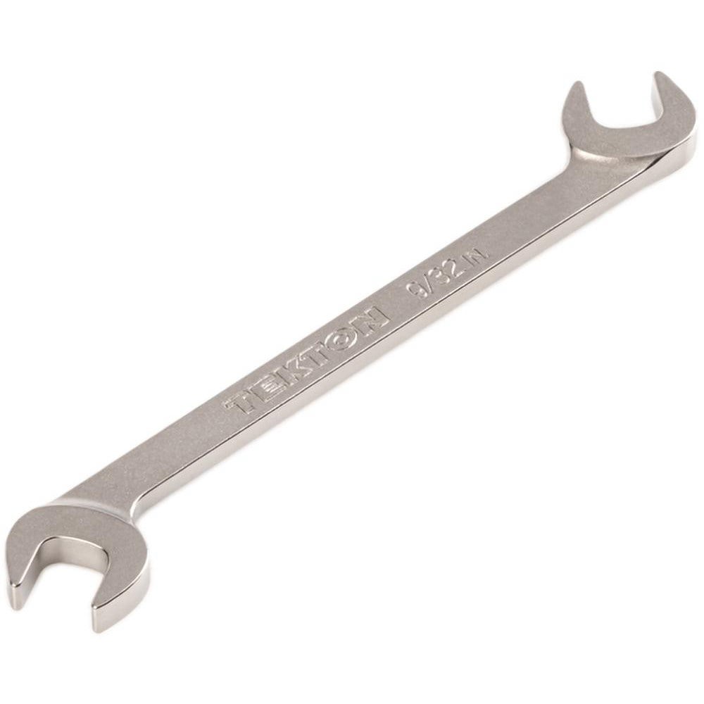 Open End Wrenches; Wrench Type: Open End ; Head Type: Angled ; Wrench Size: 9/32 in ; Material: Steel ; Finish: Electroless Nickel ; Head Angle: 30; 60