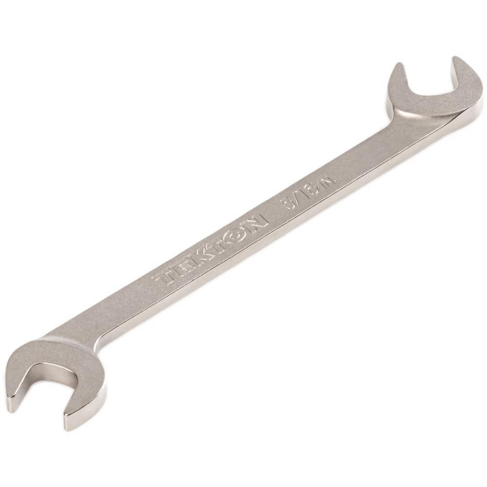 Open End Wrenches; Wrench Type: Open End ; Head Type: Angled ; Wrench Size: 5/16 in ; Material: Steel ; Finish: Electroless Nickel ; Head Angle: 30; 60