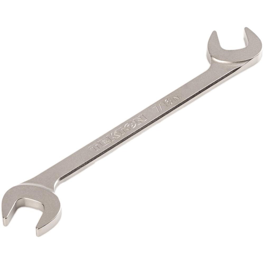 Open End Wrenches; Wrench Type: Open End ; Head Type: Angled ; Wrench Size: 7/16 in ; Material: Steel ; Finish: Electroless Nickel ; Head Angle: 30; 60