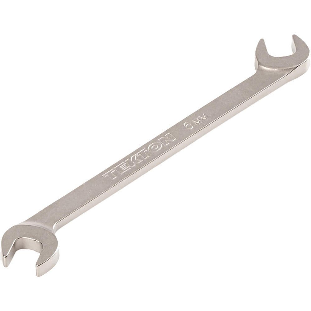 Open End Wrenches; Wrench Type: Open End ; Head Type: Angled ; Wrench Size: 6 mm ; Material: Steel ; Finish: Electroless Nickel ; Head Angle: 30; 60