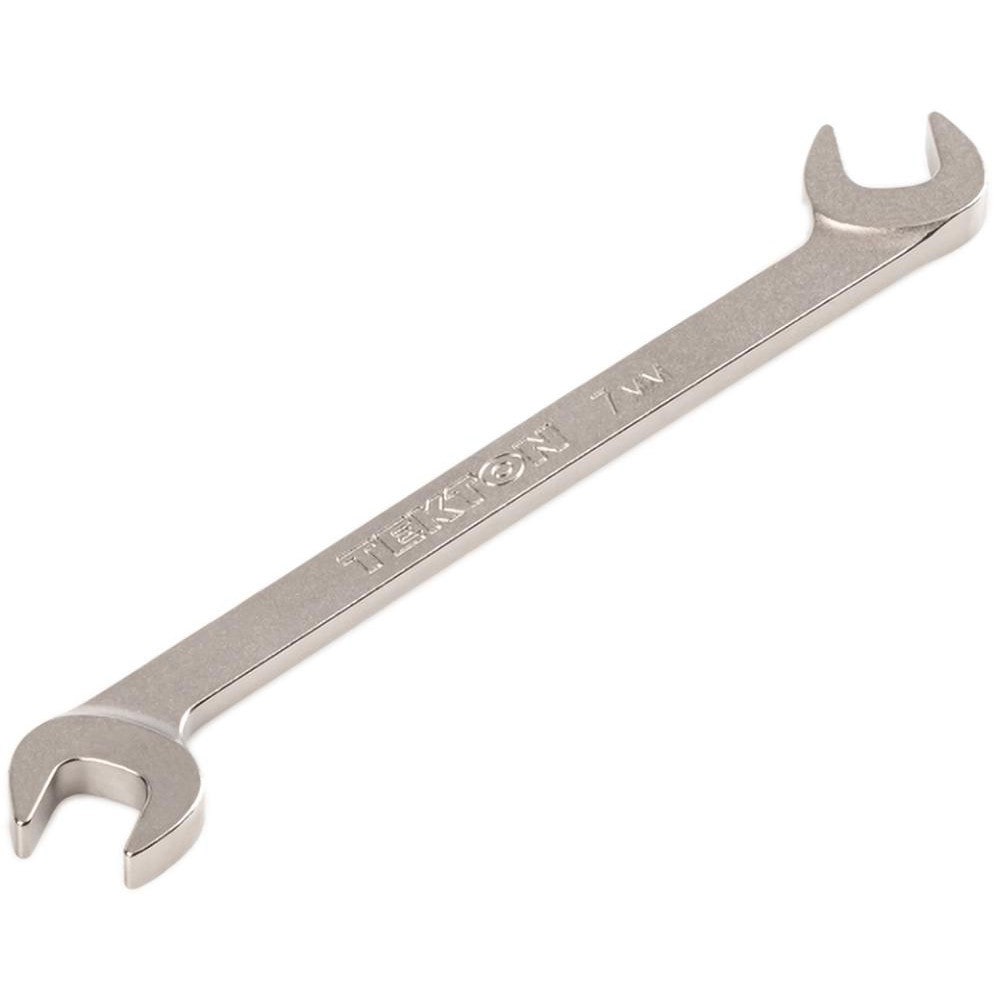 Open End Wrenches; Wrench Type: Open End ; Head Type: Angled ; Wrench Size: 7 mm ; Material: Steel ; Finish: Electroless Nickel ; Head Angle: 30; 60