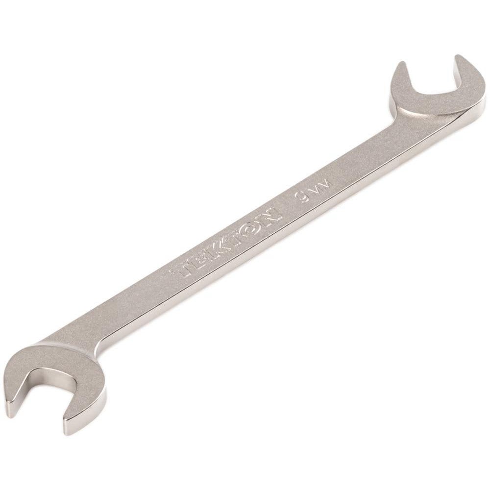 Open End Wrenches; Wrench Type: Open End ; Head Type: Angled ; Wrench Size: 9 mm ; Material: Steel ; Finish: Electroless Nickel ; Head Angle: 30; 60