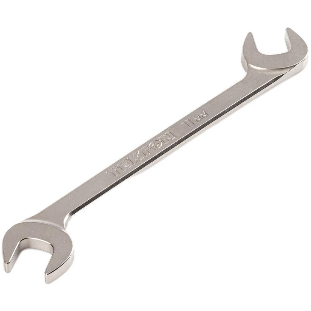 Open End Wrenches; Wrench Type: Open End ; Head Type: Angled ; Wrench Size: 11 mm ; Material: Steel ; Finish: Electroless Nickel ; Head Angle: 30; 60