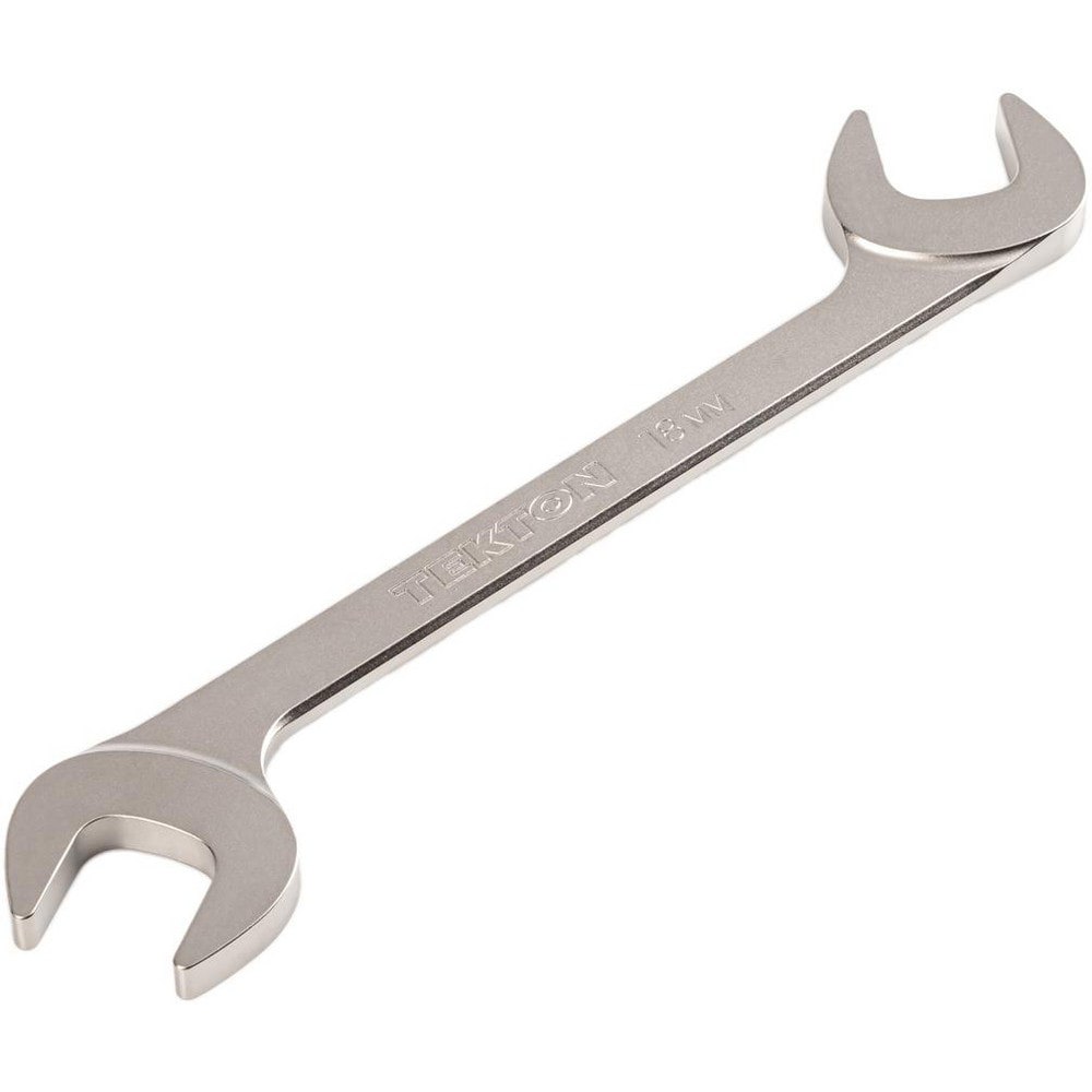 Open End Wrenches; Wrench Type: Open End ; Head Type: Angled ; Wrench Size: 18 mm ; Material: Steel ; Finish: Electroless Nickel ; Head Angle: 30; 60