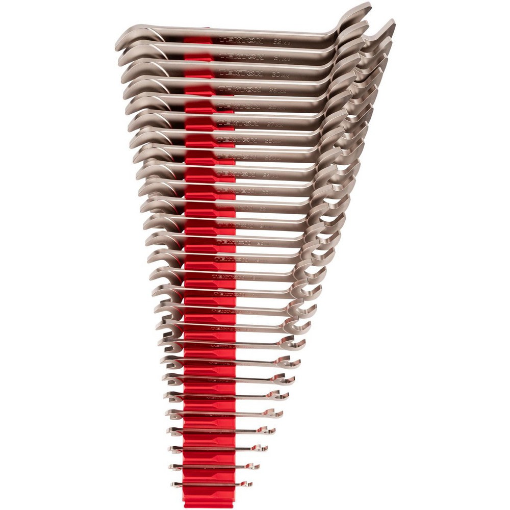 Wrench Sets; Set Type: Angle Head Open End Wrench Set ; System Of Measurement: Metric ; Size Range: 6 - 32mm ; Container Type: Modular Wrench Organizer ; Material: Steel ; Finish Coating: Electroless Nickel