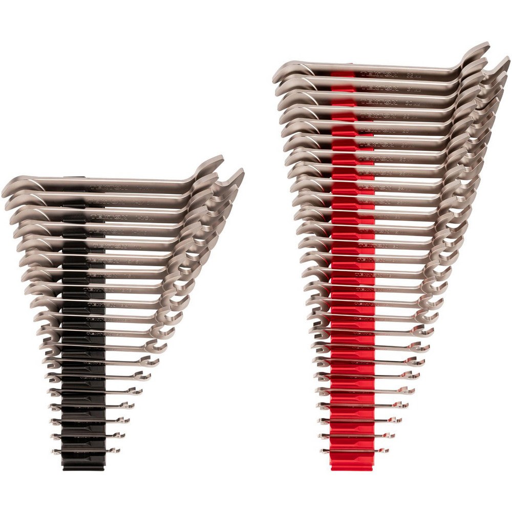 Wrench Sets; Set Type: Angle Head Open End Wrench Set ; System Of Measurement: Inch/Metric ; Size Range: 1/4 - 1-1/4 in., 6 - 32mm ; Container Type: Modular Wrench Organizer ; Material: Steel ; Finish Coating: Electroless Nickel