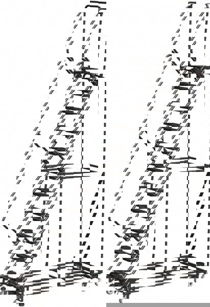 Steel Rolling Ladder: 11 Step