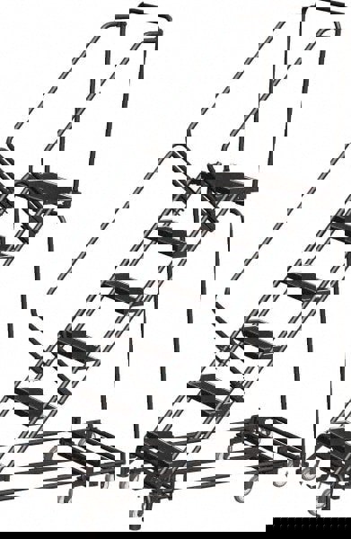 Steel Rolling Ladder: 6 Step