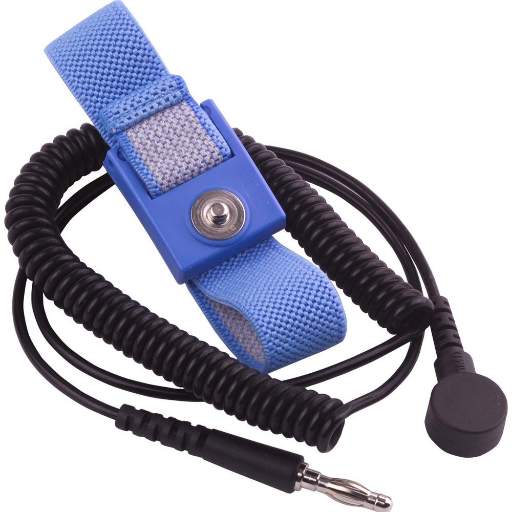 Grounding Wrist Straps; Attachment Method: Snap Lock ; Disposable: No ; Material: Fabric ; Resistor: Yes ; Grounding Cord Included: No