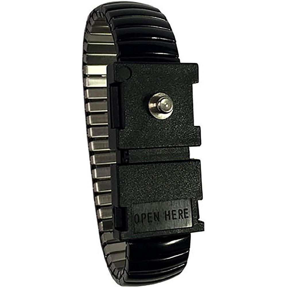 Grounding Wrist Straps; Attachment Method: Snap Lock ; Disposable: No ; Material: Metal ; Resistor: Yes ; Grounding Cord Included: No