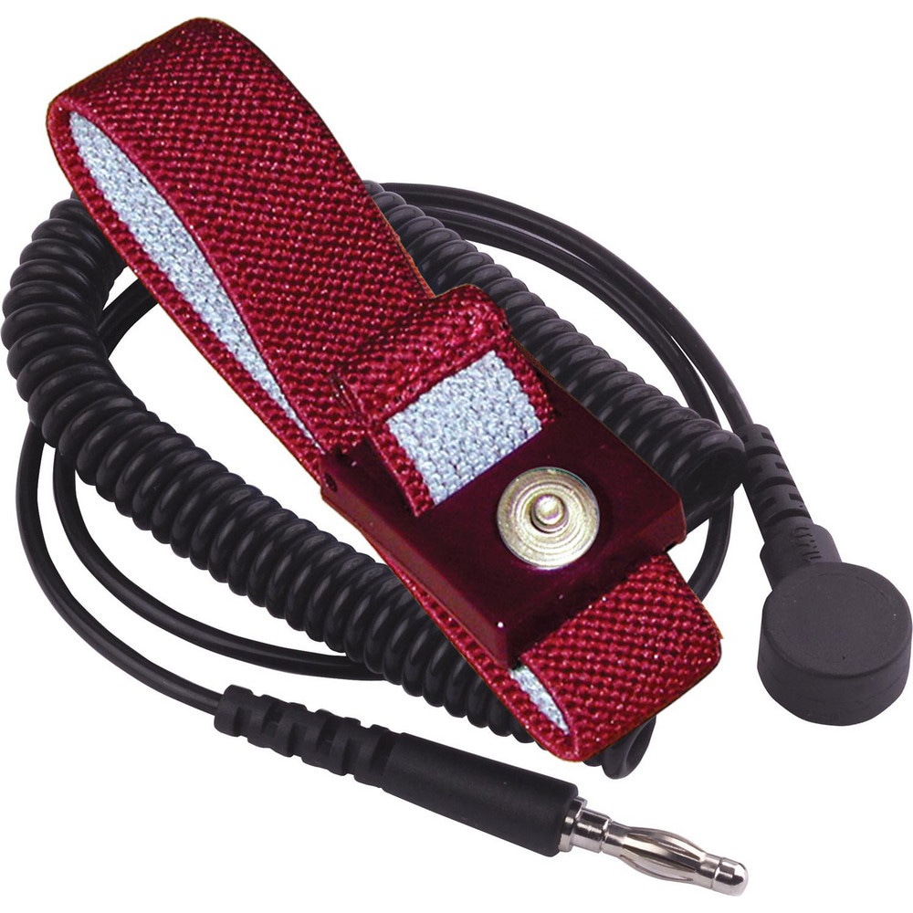 Grounding Wrist Straps; Attachment Method: Snap Lock ; Disposable: No ; Material: Fabric ; Resistor: Yes ; Grounding Cord Included: Yes ; Cord Length: 12