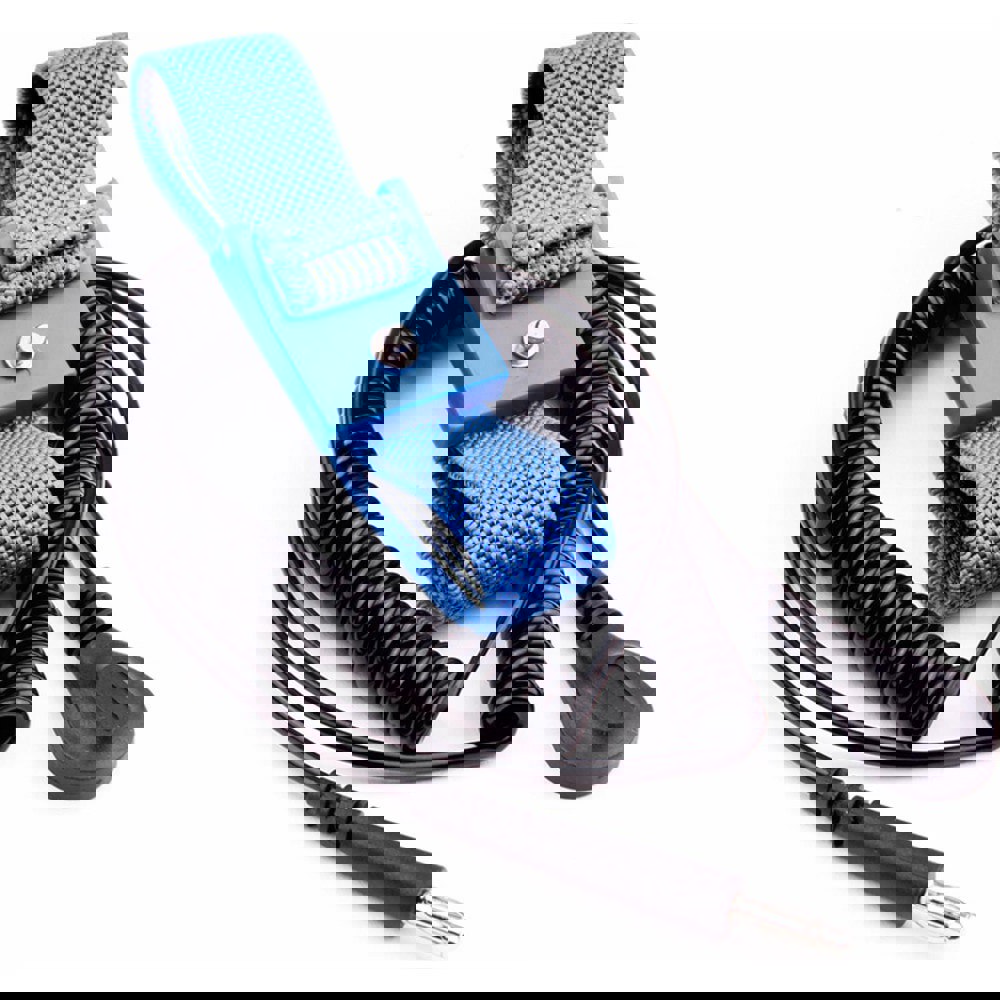 Anti-Static & Grounding Wrist Straps; Attachment Method: Snap Lock ; Disposable: No ; Material: Fabric ; Resistor: Yes ; Grounding Cord Included: No