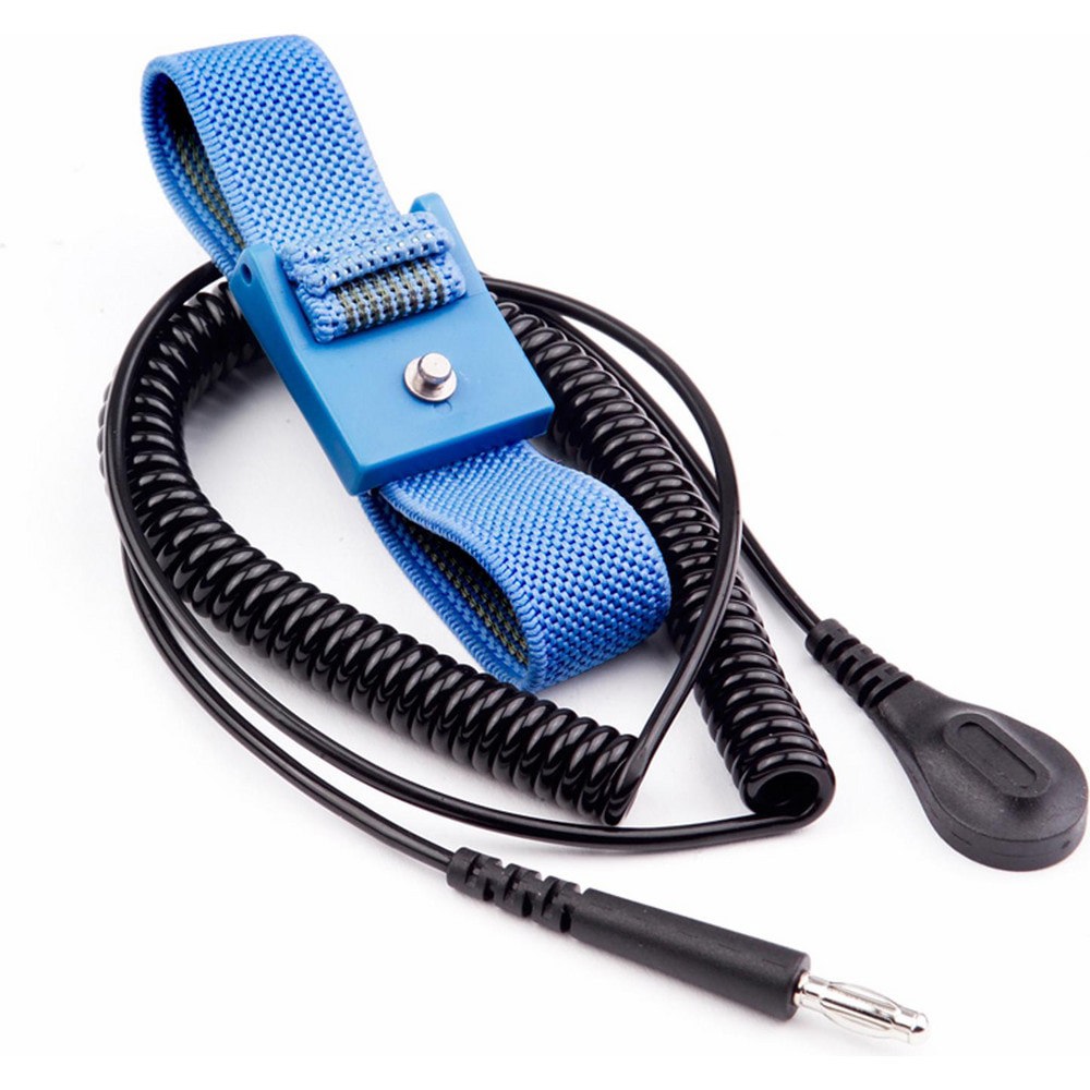 Grounding Wrist Straps; Attachment Method: Snap Lock ; Disposable: No ; Material: Fabric ; Resistor: Yes ; Grounding Cord Included: Yes ; Cord Length: 6