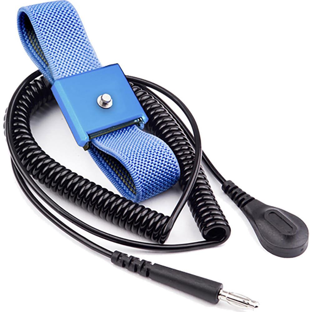 Grounding Wrist Straps; Attachment Method: Snap Lock ; Disposable: No ; Material: Fabric ; Resistor: Yes ; Grounding Cord Included: Yes ; Cord Length: 6