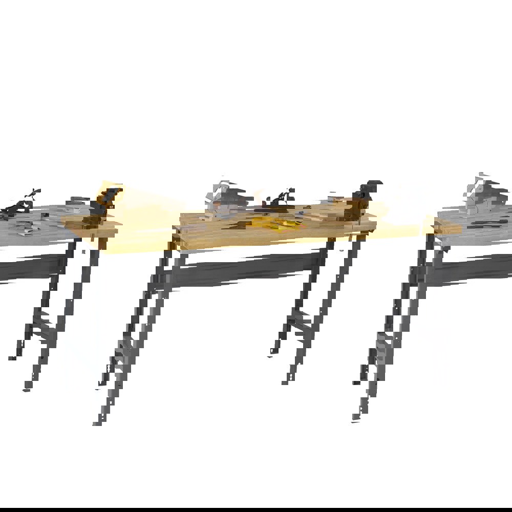 Stationary Adjustable Height Workbench: Medium Gray