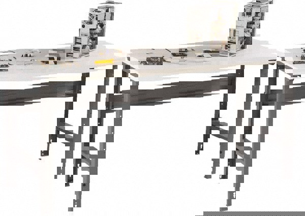 Stationary Adjustable Height Workbench: Medium Gray