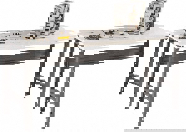 Stationary Adjustable Height Workbench: Medium Gray