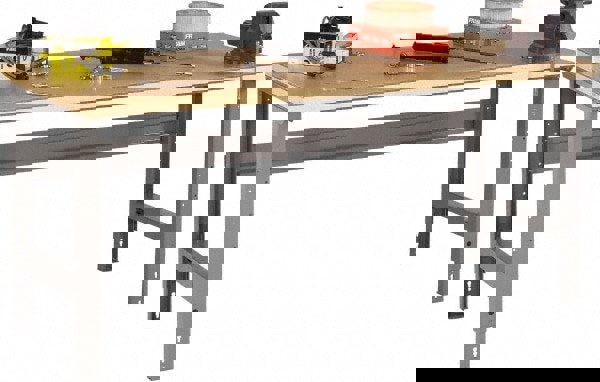 Stationary Adjustable Height Workbench: Medium Gray