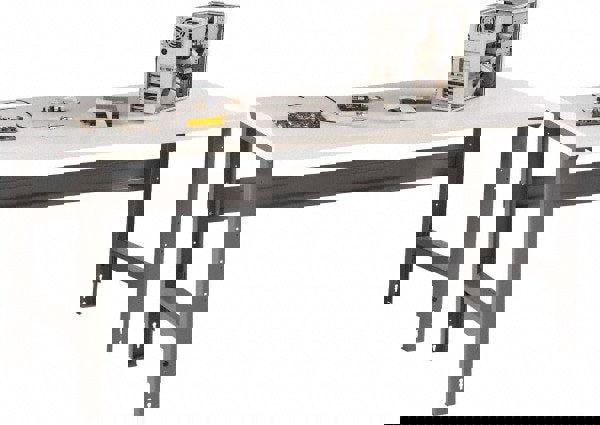 Stationary Adjustable Height Workbench: Medium Gray