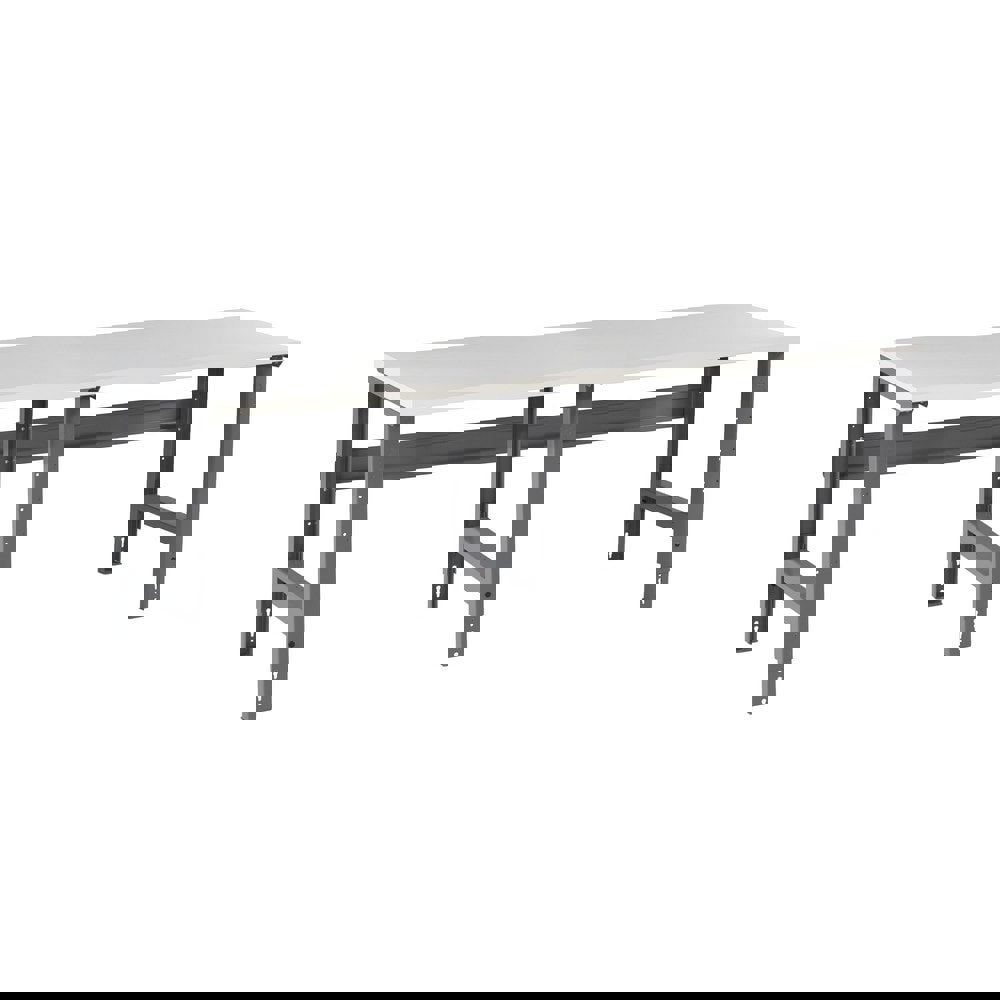 Stationary Adjustable Height Workbench: Medium Gray