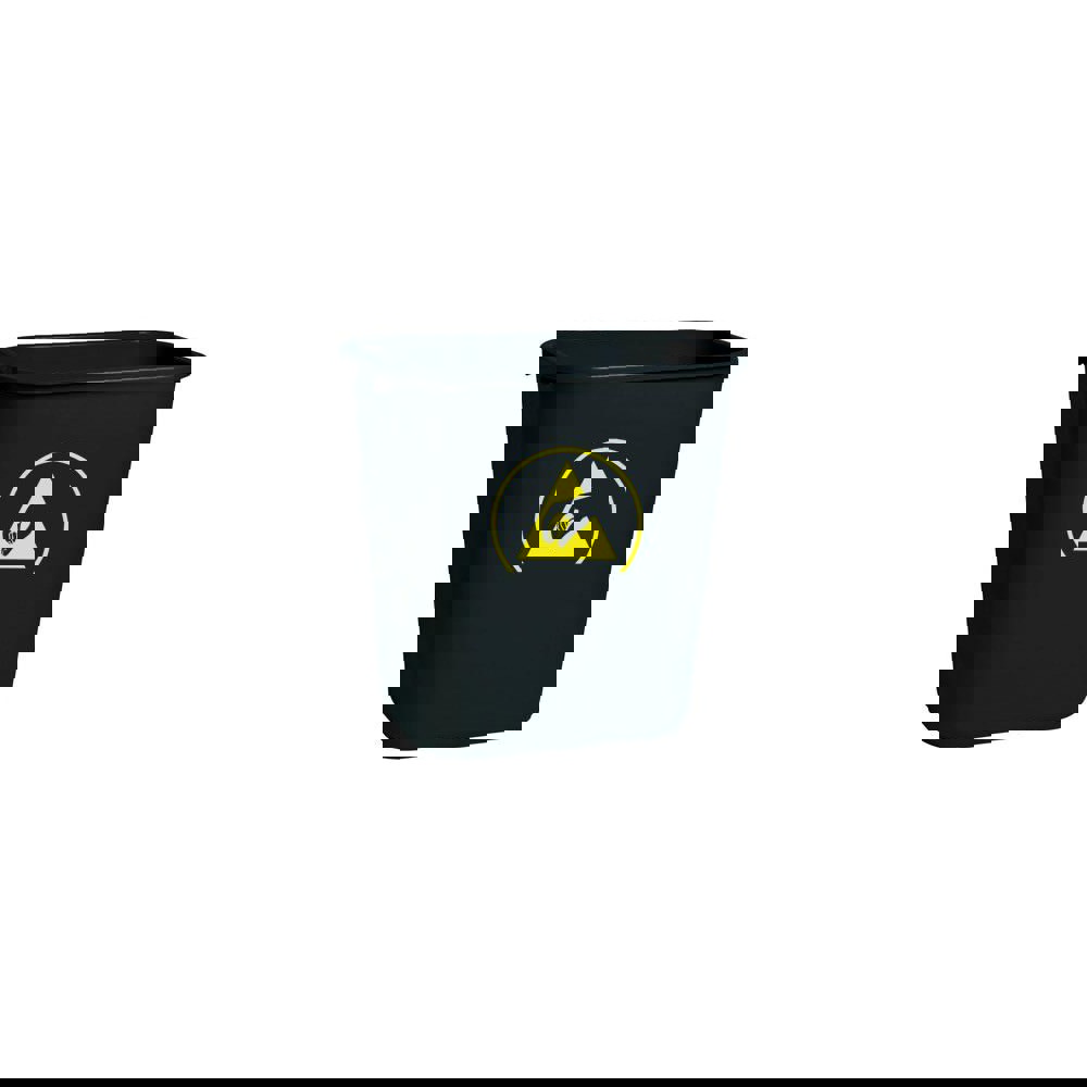 Trash Cans & Recycling Containers; Product Type: Trash Can ; Container Capacity: 7 gal ; Container Shape: Rectangle ; Lid Type: No Lid ; Container Material: Plastic ; Color: Black