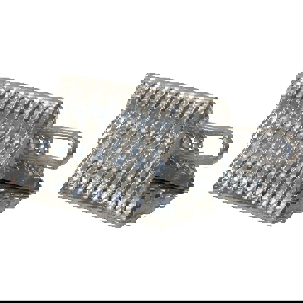 Wheel Chocks; Wheel Chock Type: Wheel Chock ; Base Tread: Gripping Teeth ; Construction: Extruded ; Surface Tread: Ridged ; Material: Steel ; Overall Length (Decimal Inch): 10.0000