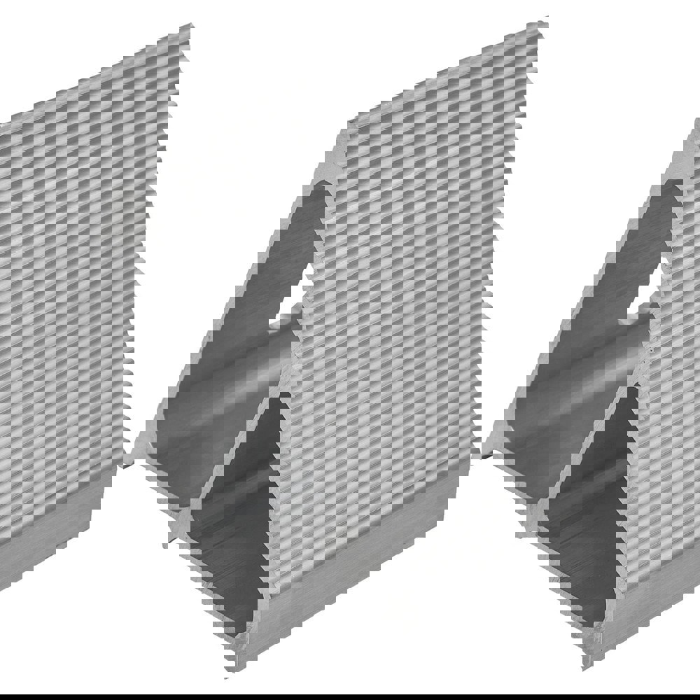Wheel Chocks; Wheel Chock Type: Single ; Base Tread: Grooved ; Construction: Extruded ; Surface Tread: Grooved ; Material: Aluminum ; Overall Length (Decimal Inch): 7.0000