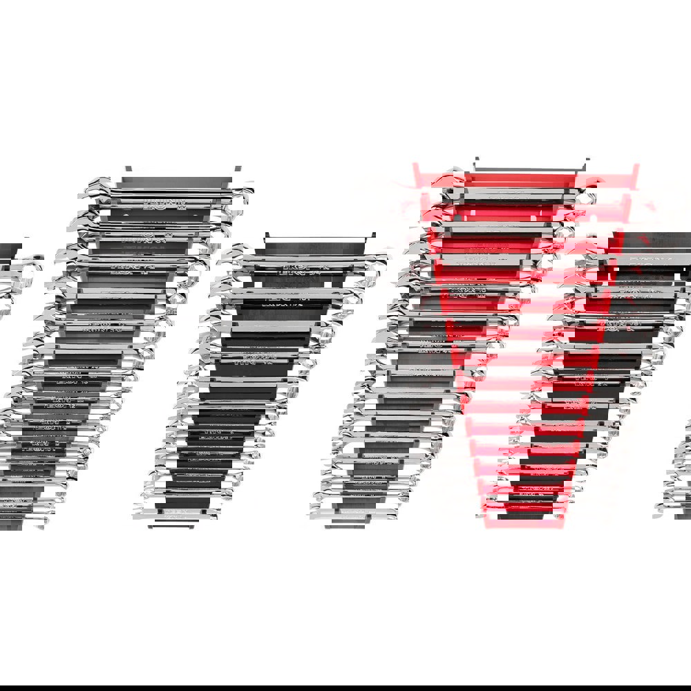 Wrench Sets; Set Type: Combination Wrench Set ; System Of Measurement: Inch; Metric ; Size Range: 1/4 in - 3/4 in ; Container Type: Rack ; Material: Steel ; Finish Coating: Polished Chrome