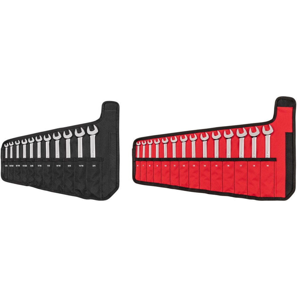 Wrench Sets; System Of Measurement: Inch & Metric ; Container Type: Pouch ; Wrench Size: Set ; Material: Steel ; Overall Length: Set ; Non-sparking: No