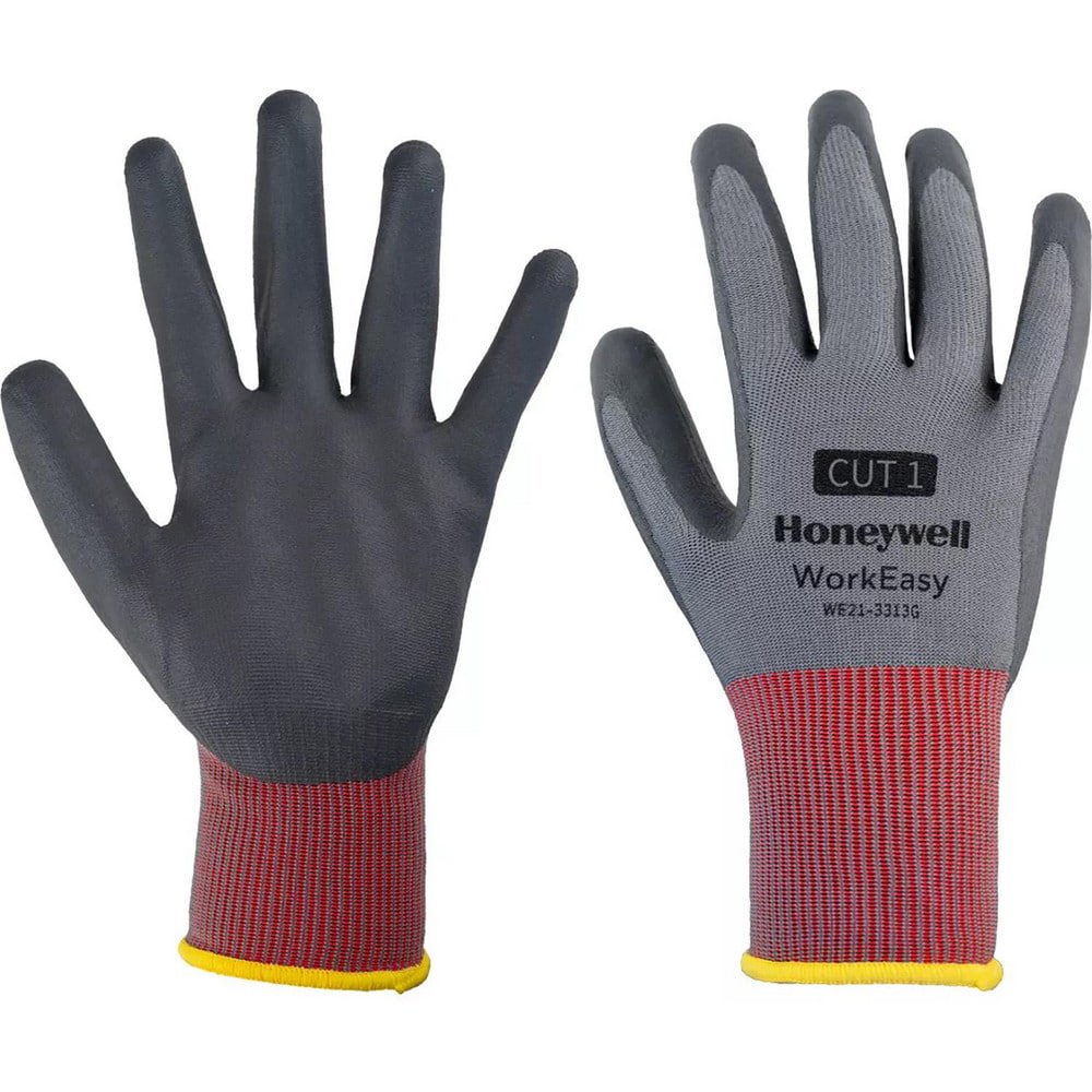 Cut & Puncture Resistant Gloves; Style: Knit ; Coating Material: Polyurethane ; Coating Coverage: Palm & Fingertips ; Glove Type: Cut, Puncture & Abrasion-Resistant ; ANSI/ISEA Cut Resistance Level: A1 ; Primary Material: Polyester