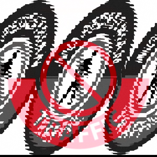 Warning & Safety Reminder Sign: Round, 