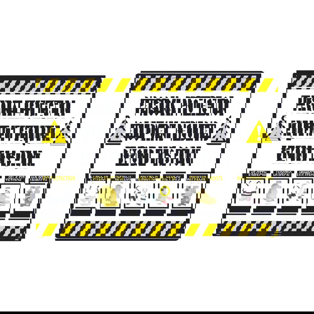 Warning & Safety Reminder Sign: Rectangl