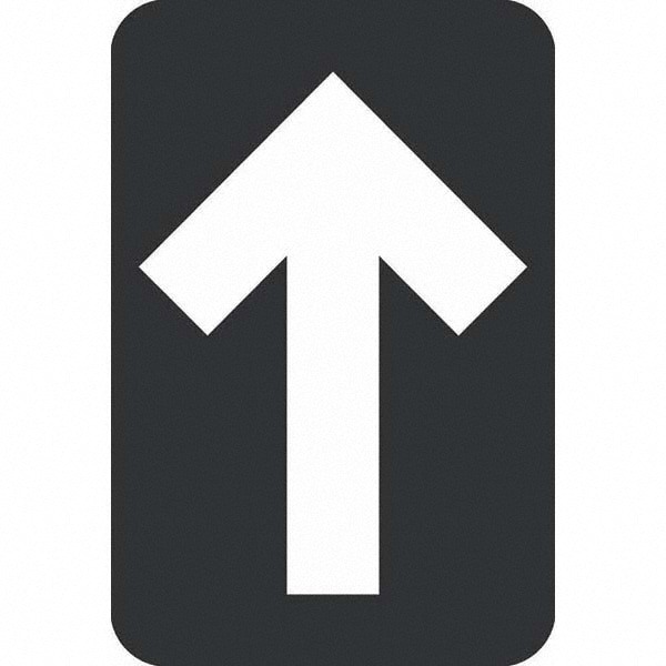 Entrance & Directional & Exit Adhesive Backed Floor Sign: Rectangle, Vinyl, ''Blank''