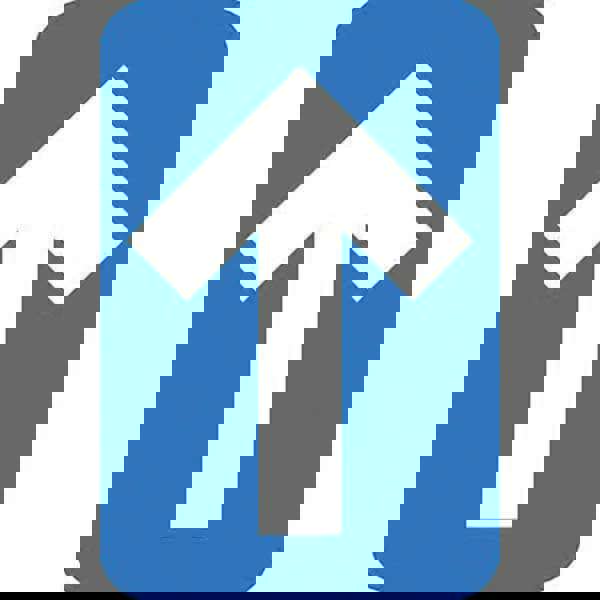 COVID-19 Adhesive Backed Floor Sign: Rectangle & Square, Vinyl, ''Arrow Graphic''