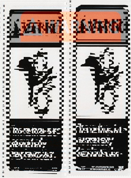 Accident Prevention Sign: Rectangle, 