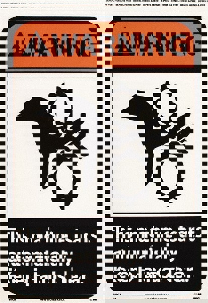 Accident Prevention Sign: Rectangle, 