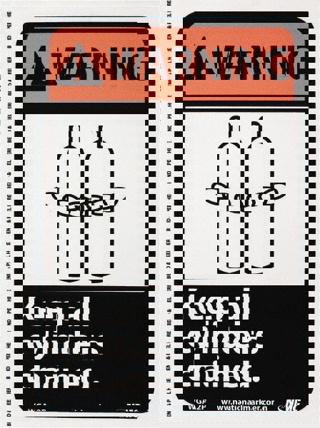 Accident Prevention Sign: Rectangle, 