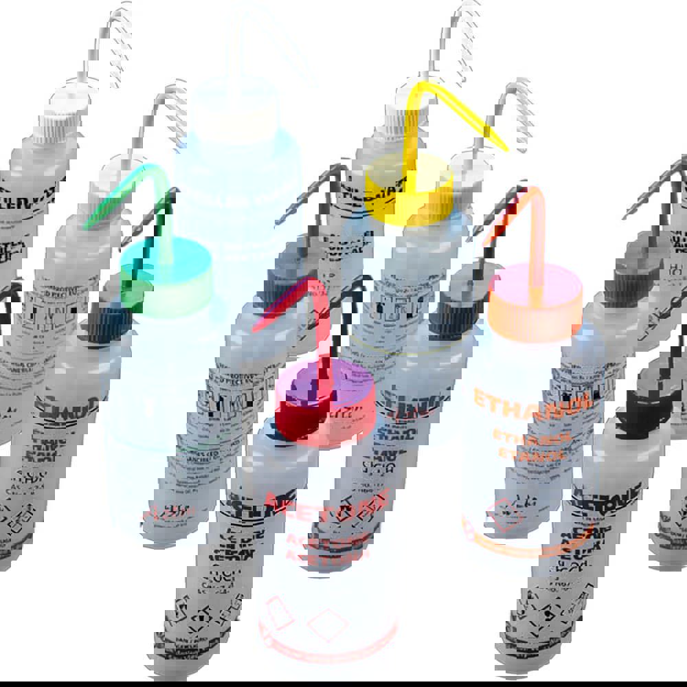 Jars, Bottles & Jugs; Container Type: Squeeze Bottle ; Body Material: LDPE ; Material Family: Plastic ; Body Color: Clear ; Color: Clear; Red; Yellow; Green; Purple ; Volume Capacity: 500 mL