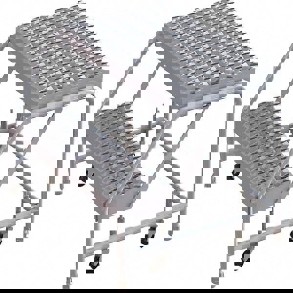 Aluminum Rolling Ladder: 2 Step