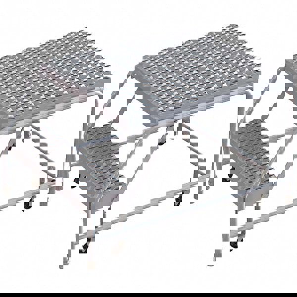 Aluminum Rolling Ladder: 2 Step