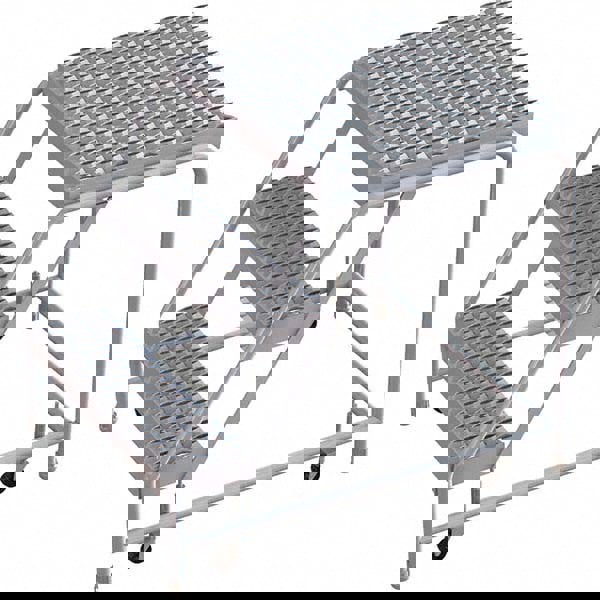 Aluminum Rolling Ladder: 3 Step