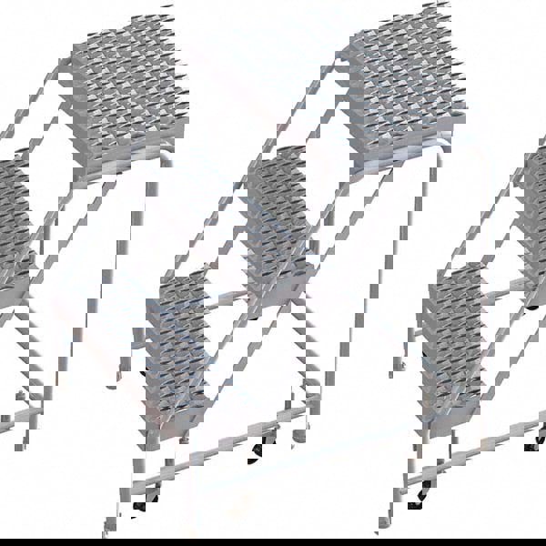 Aluminum Rolling Ladder: 3 Step