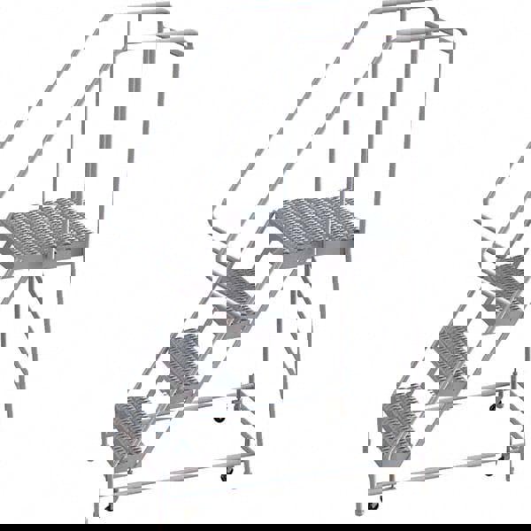 Aluminum Rolling Ladder: 4 Step